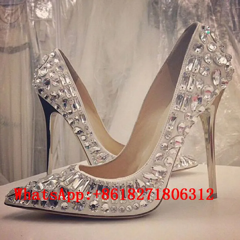 Черные белые женские туфли для вечеринок и офиса с острым носком на высоком