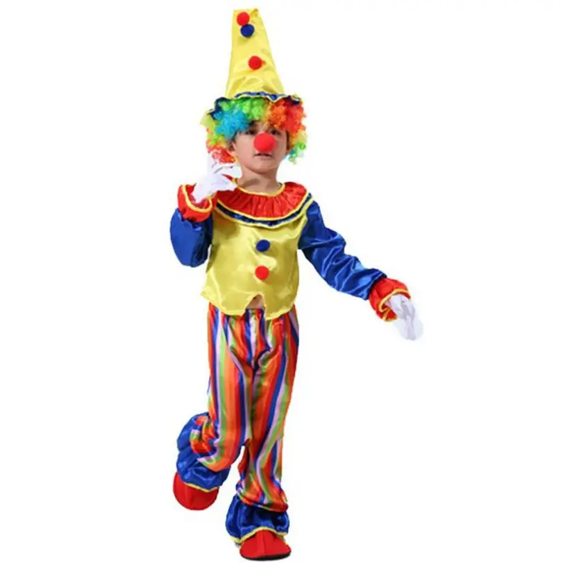 Бесплатная доставка Маскарадный костюм Карнавальные вечерние костюмы клоуна