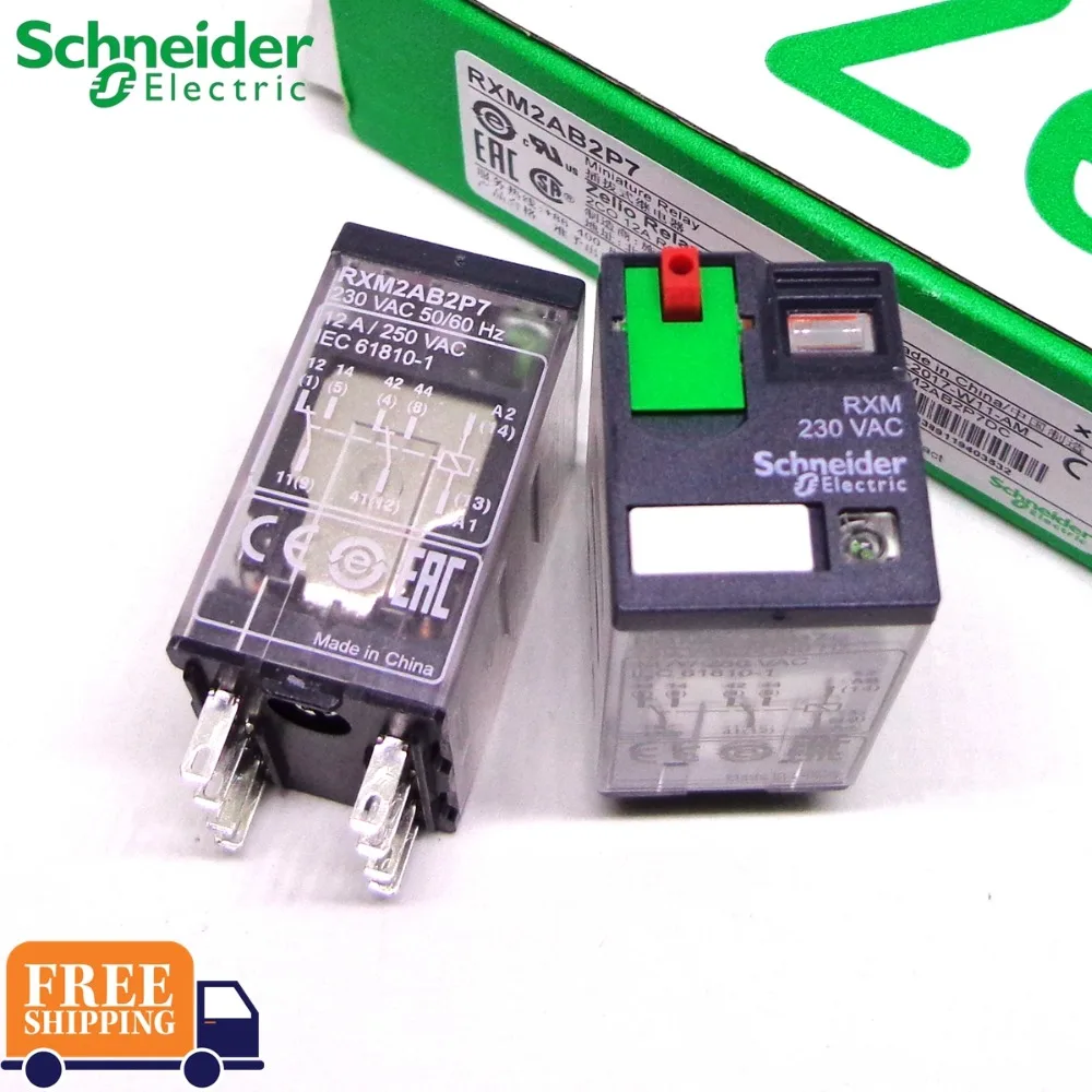 5 шт. Schneider реле RXM2AB2BD RXM2AB2P7 RXZE1M2C 2CO 12A реле+ LTB светодиодный 24VDC 230VAC Фирменная Новинка и Schneider реле
