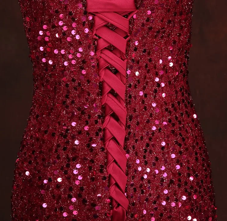 Женское вечернее платье русалка шелковое до пола без рукавов TK1032|robe de soiree|evening