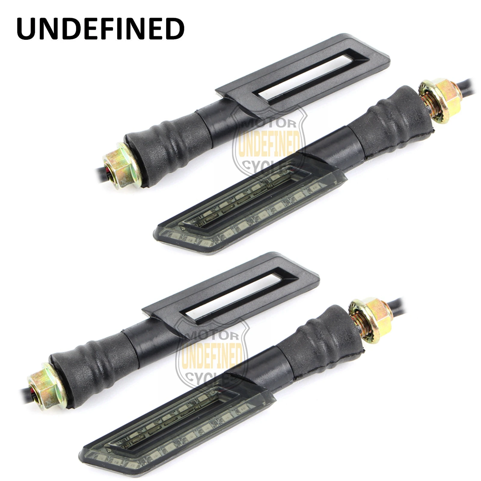 

12V Motorbike Accessories Smoke 15 LED Hollow Turn Signal Indicator Light For Harley Bobber Chopper Custom UNDEFINED