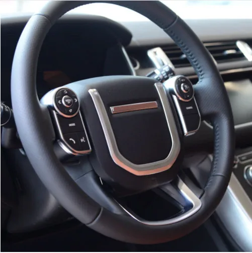 

ABS Chrome Steering Wheel Sequin Trim For Land Rover Discovery 5 2017 For Range Rover Autobiography 2015-2017 Car Accessories