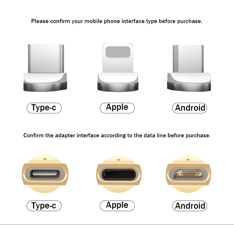 USB C Micro USB 8 Pin Магнитный кабель для зарядки и передачи данных с адаптер конвертер для huawei iPhone X samsung S9 S8 S7 htc для смартфона Xiaomi