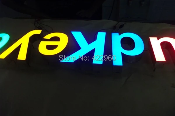 Factoy Outlet на заказ Высокая яркость наружные акриловые светодиодные буквы световые