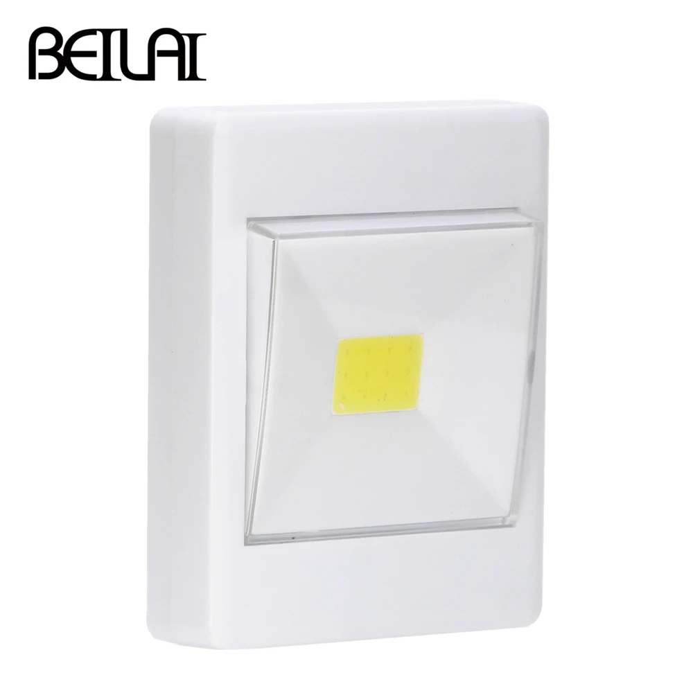 Светодиодный светильник на батарейках светодиодный COB настенный Ночной для