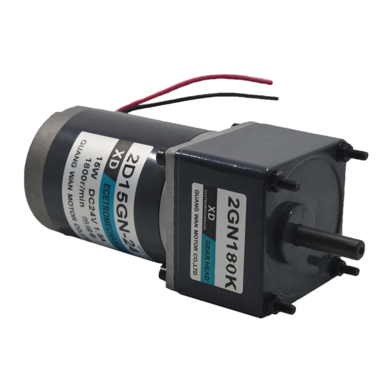 DC12V/24V 3000RPM15W миниатюрная металлическая Шестерня редукция Φ can положительные и