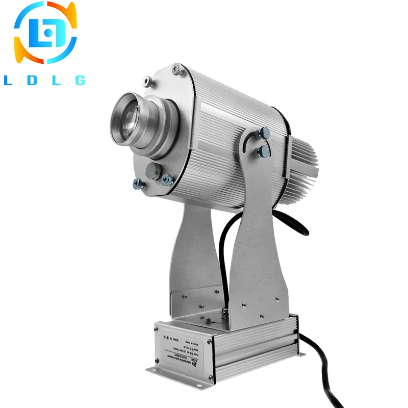 Advertising Rotary and Static Images Silver 20W LED Gobo Projector 1700lm Company Logo Custom Image Indoor Outdoor | Производственное