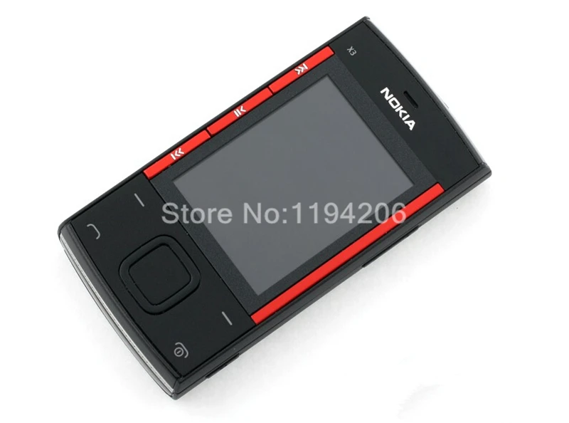 X3-00 разблокированный Nokia X3-00 2,2 МП 860 дюйма мАч bluetooth Поддержка Русская клавиатура