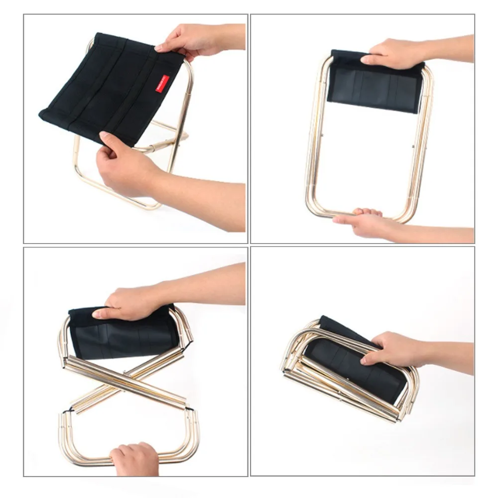 Легкий складной стул из ткани Оксфорд портативный для кемпинга пикника рыбалки