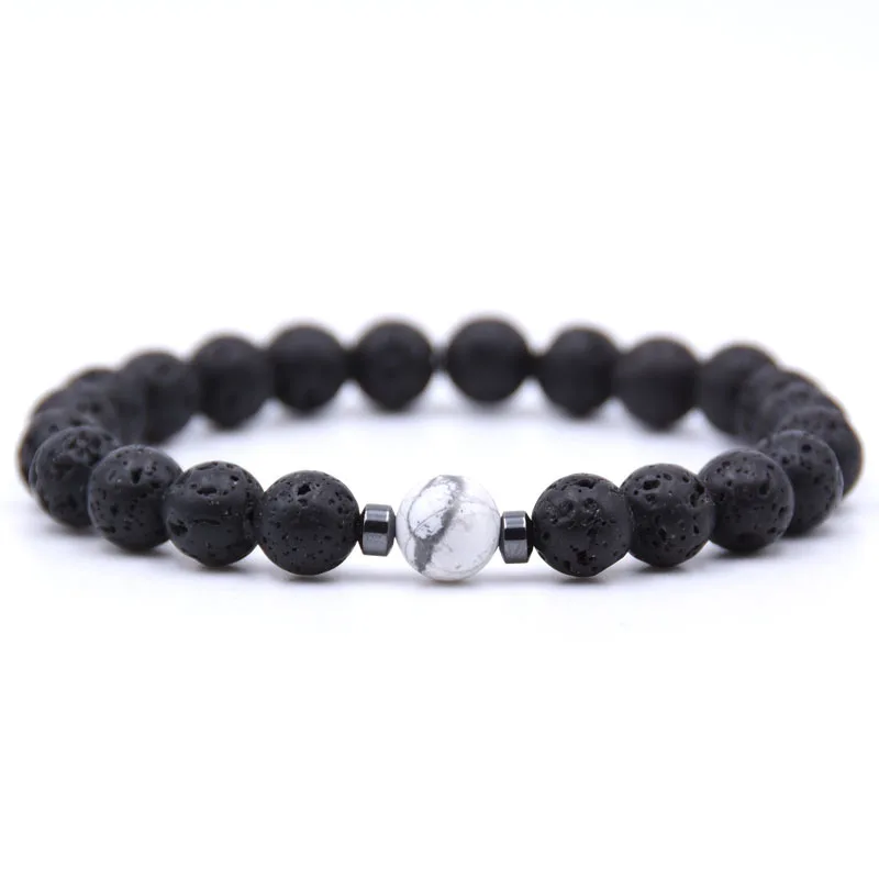 Браслет из натурального камня для мужчин и женщин Ювелирное Украшение в стиле