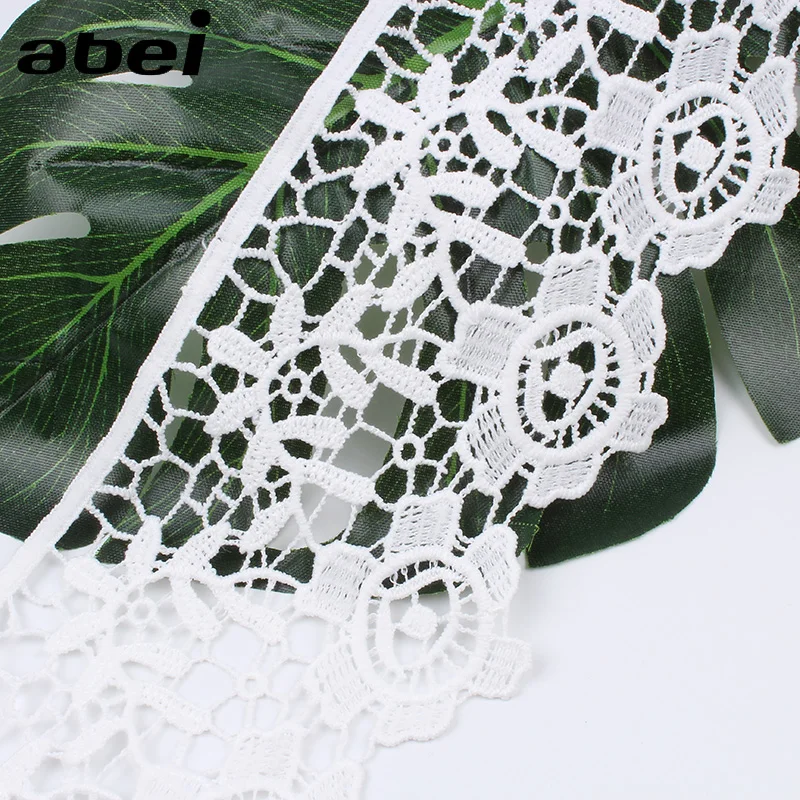 9 см кружевная вышитая Водорастворимая лента с вырезами и цветами ручная работа