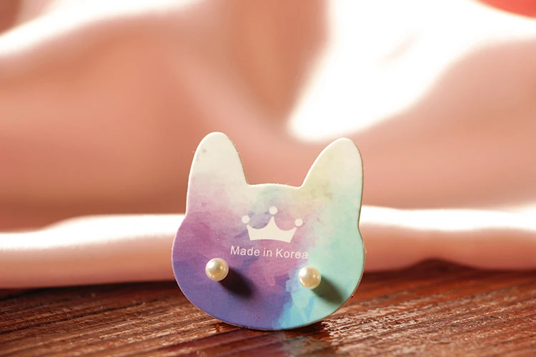 100 шт./лот модные украшения из крафт-бумаги ожерелье серьги брелок брошь с