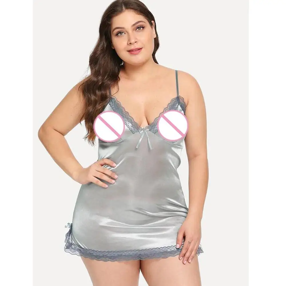 Пикантное женское нижнее белье большого размера с контрастными кружевами и