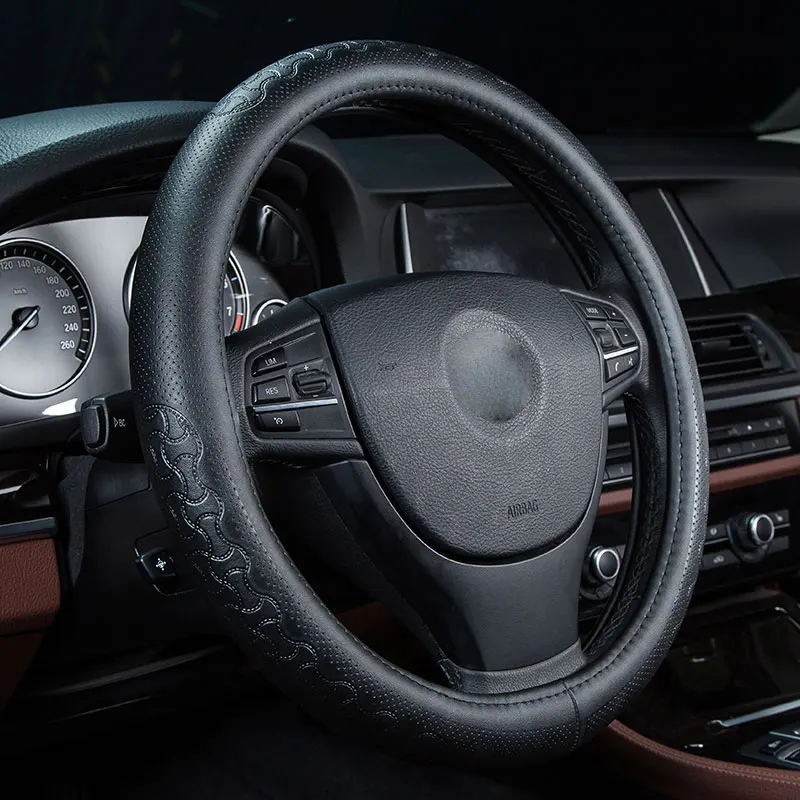 Крышка рулевого колеса автомобиля Натуральная Кожа Аксессуары для mercedes w204 kia