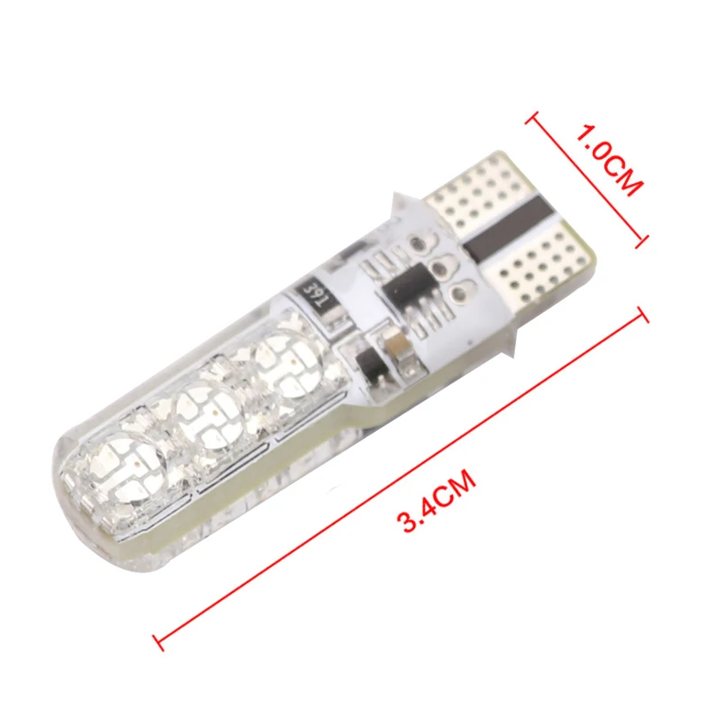CROSSTIGER светодиодный T10 W5W 194 168 ламп 5050 6 Smd RGB с пультом дистанционного управления