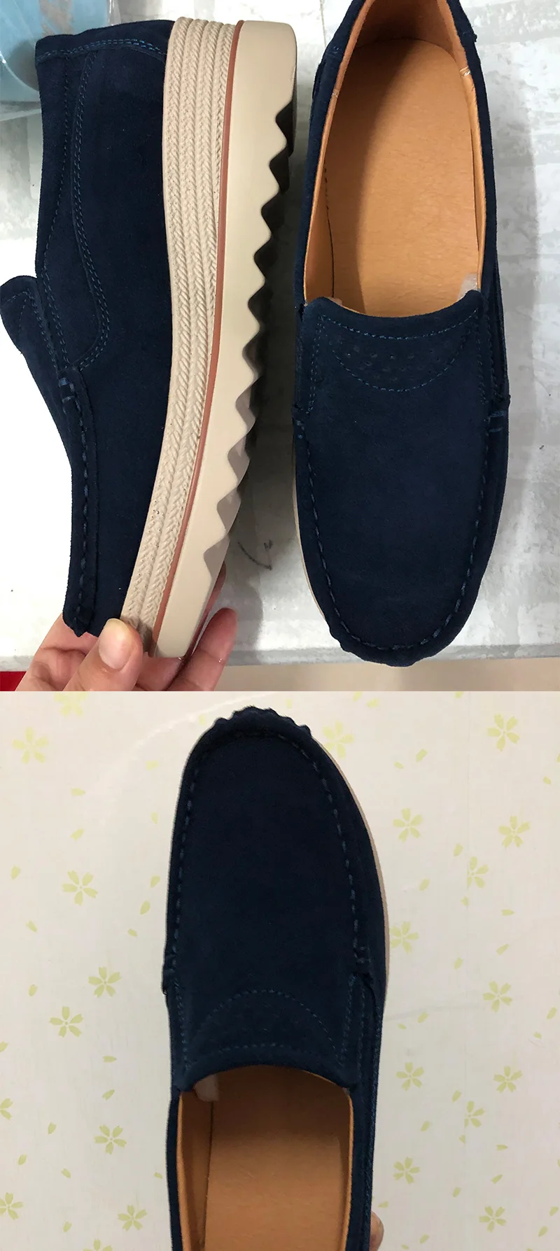 HQFZO/Pantshoes; обувь из натуральной кожи на каблуке 5 см; женские кроссовки на платформе; женская обувь; дышащая повседневная женская обувь на плоской подошве