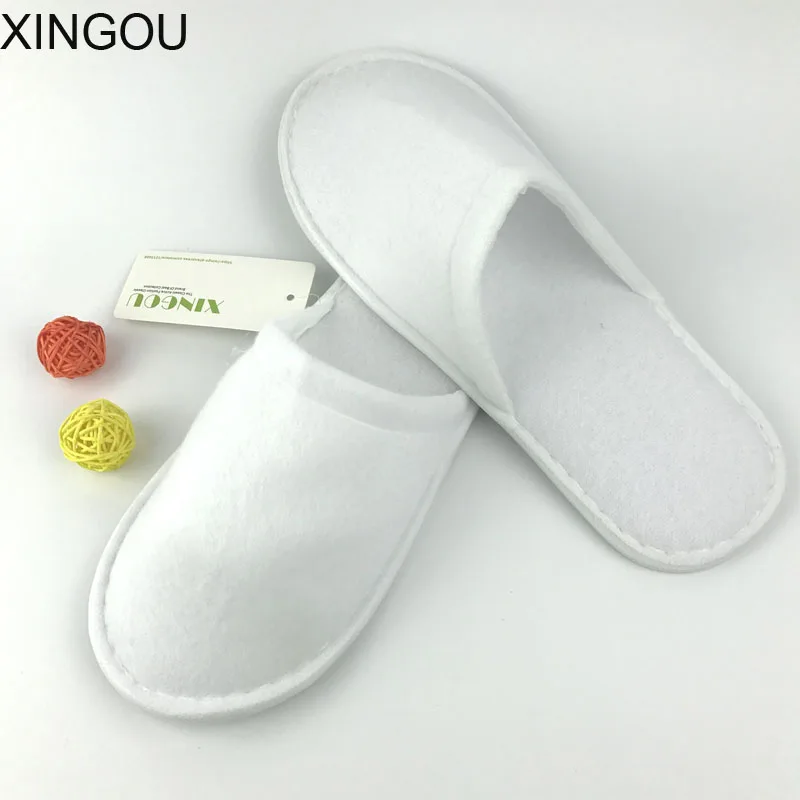5 пар распродажа домашние тапочки однотонные Нескользящие Домашние хлопковые