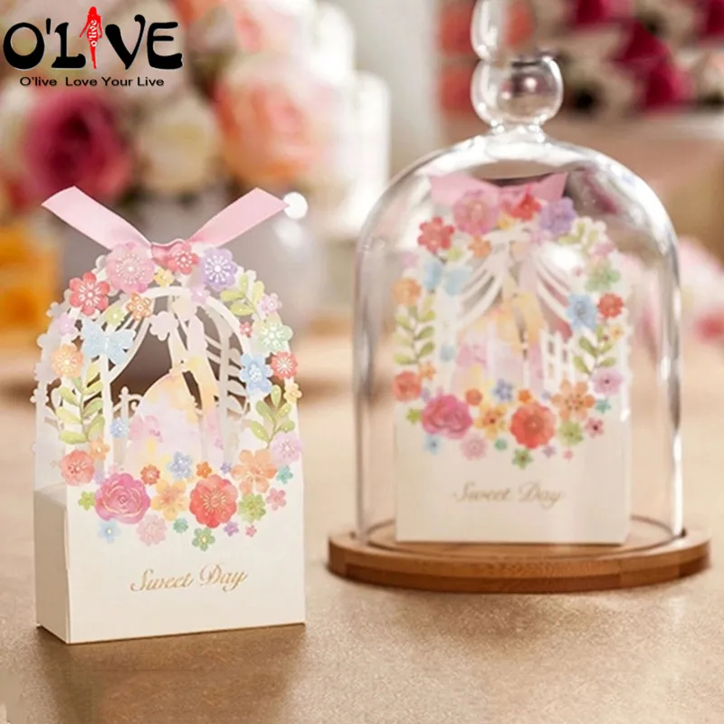 50 шт. Подарочная коробка конфет для свадебной вечеринки подарочная упаковка