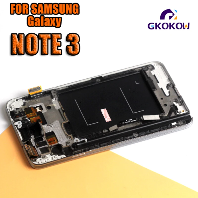 Для samsung Galaxy Note3 Note 3 N900 N9005 N900A N900V телефон ЖК-дисплей кодирующий преобразователь сенсорного экрана в сборе с рамкой