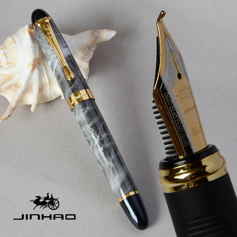 Авторучка для каллиграфического 1,0 мм перо изогнутое перо JINHAO X450 черный коралловый винный зеленый золотой розовый белый 21 цвет на выбор JINHAO 450 - Цвет: pen as this picture