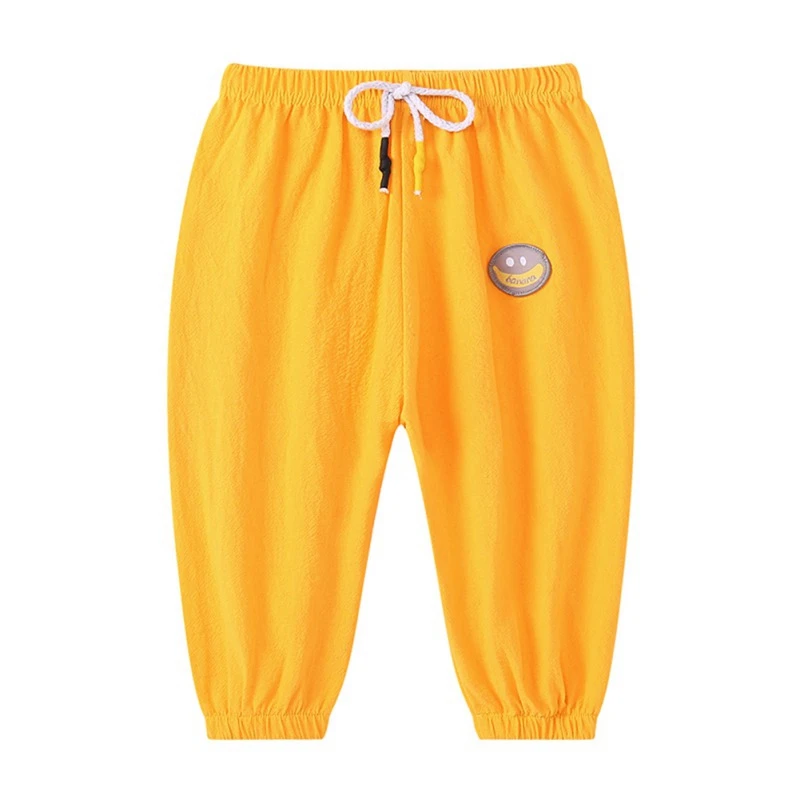 

Baby boys Candy Color Harem Pants Cotton Casual Loose Trousers Summer Girls Bottoms Harem Long Pants Anti-mosquito Clothes 1-5Y