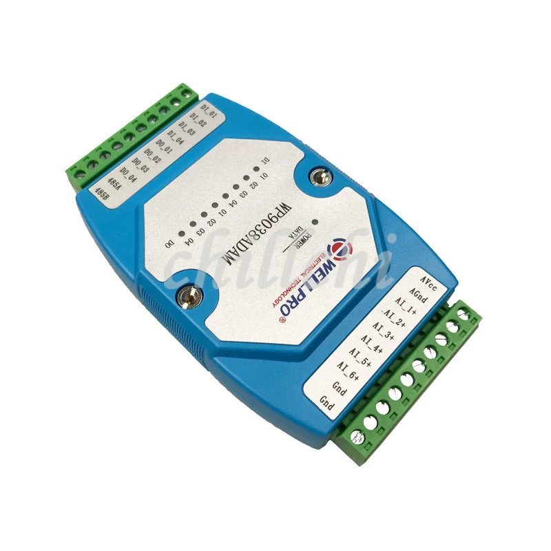 Модуль аналогового ввода 0-20 мА/4-20 мА 6AI / 4DI 4DO RS485 MODBUS связь | Электронные