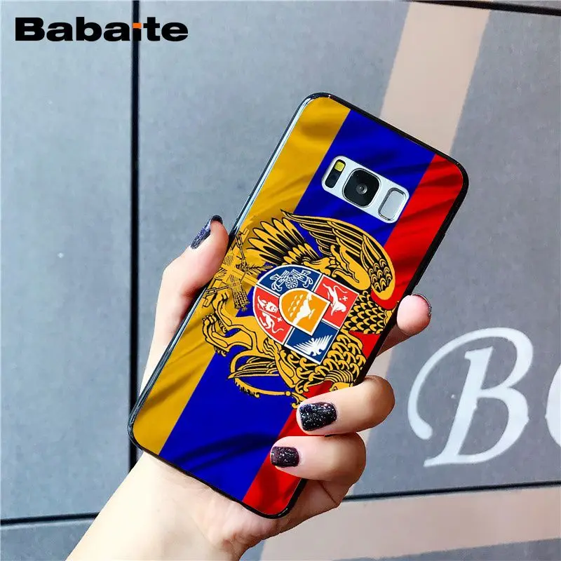 Babaite Armenia Albania флаг России герб чехол для телефона samsung Galaxy S8 S7 edge S10 S10E S10lite S9plus S5 M10 20