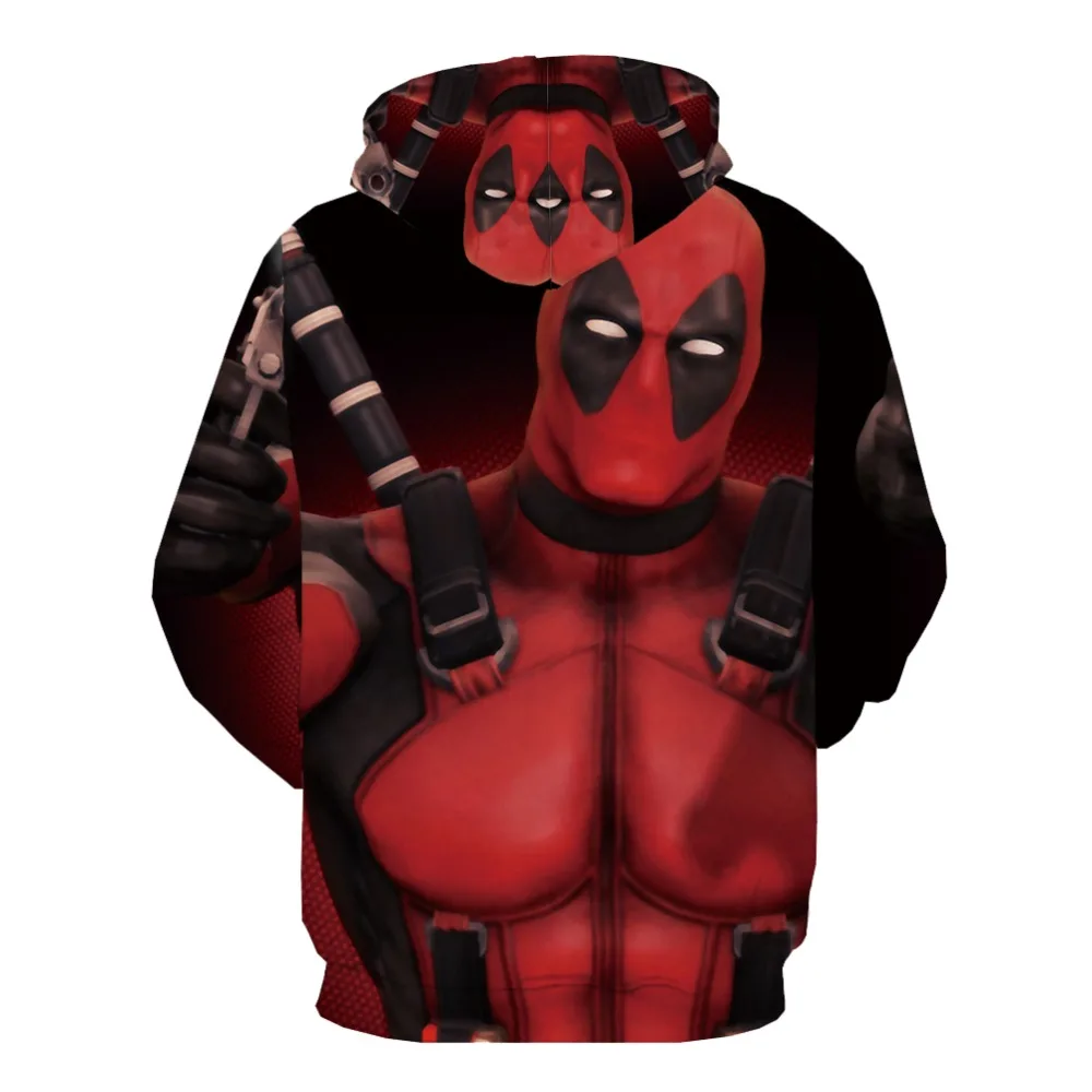 3d толстовки Дэдпул толстовка мужская Крутая аниме военные худи человек-паук с