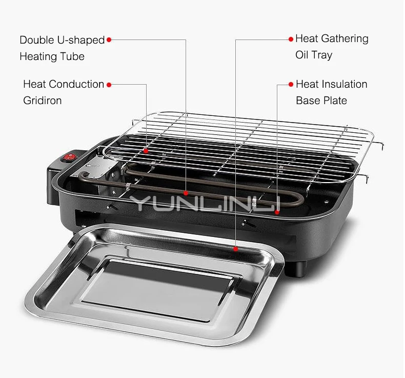 Household Electric Barbecue Machine Multifunctional Furnace Grill AMR50-230 | Бытовая техника