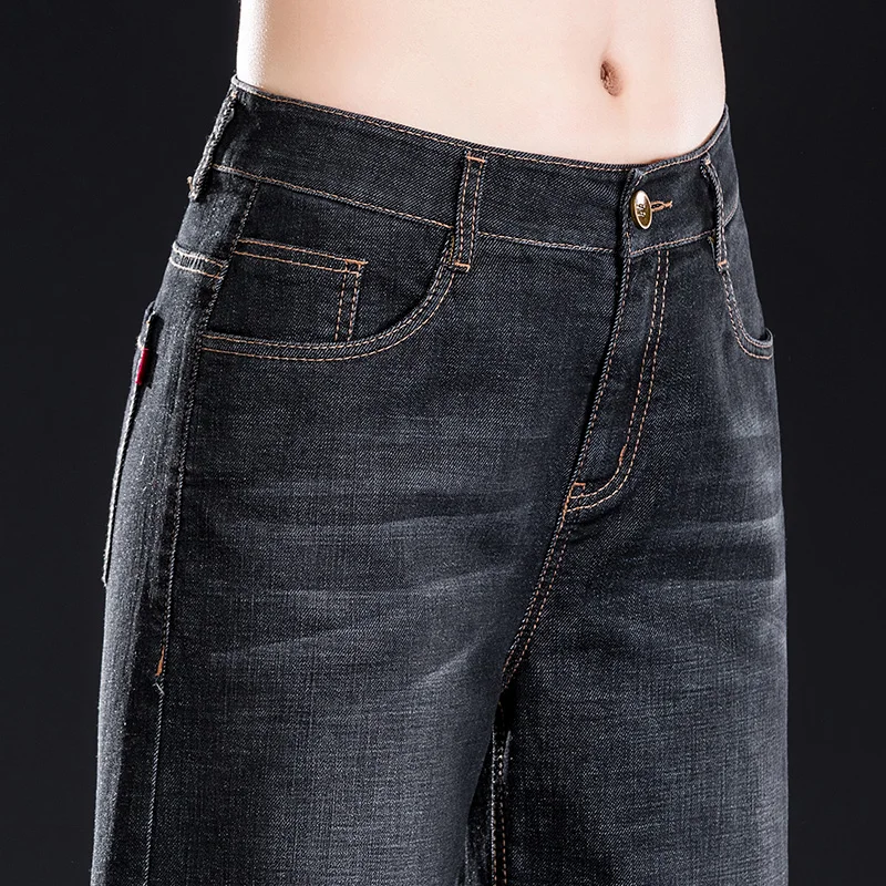 Свободные широкие потертые джинсы новинка 2019 винтажные высокие повседневные