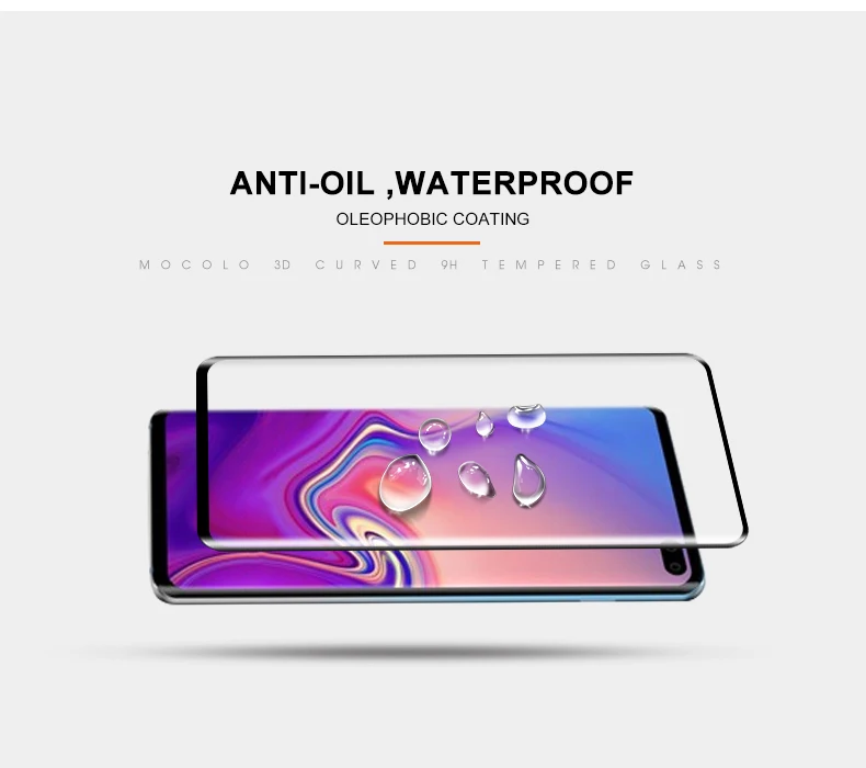 MOCOLO для samsung Galaxy S10 закаленное стекло 3D край изогнутый экран высокой четкости протектор для samsung S10 PLUS S10E S 10 пленка