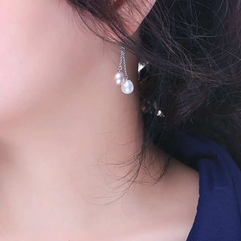 DAIMI Tassels. Очаровательные серьги из серебра 925 пробы и двумя каплевидными