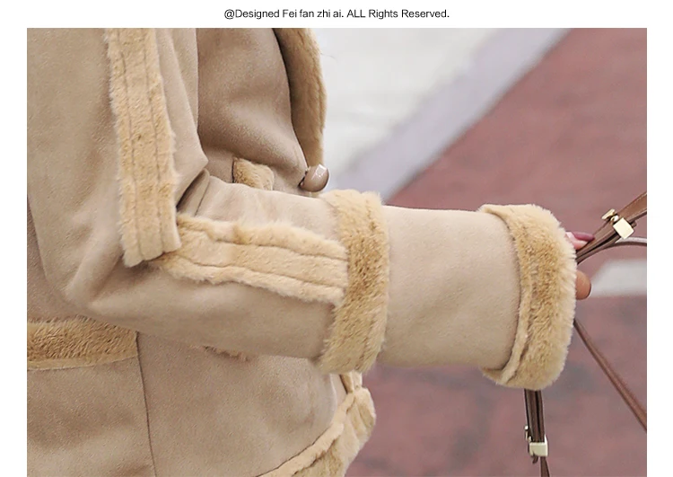 Женское пальто с искусственным мехом KMETRAM корейские куртки ягненка зимняя куртка