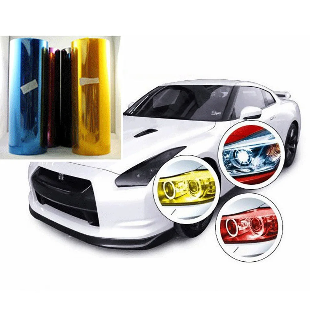 Стайлинг автомобиля передняя фара наклейка на противотумансветильник для Peugeot 107