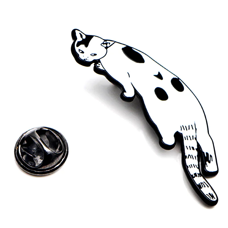 DMLSKY Cat Art Enamel Pins and Brooches Lapel Pin Backpack Bags Badge Clothing Decoration Gifts M3536 | Украшения и аксессуары