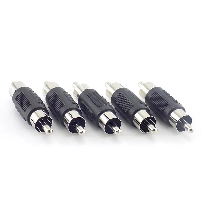 2 шт. RCA штекер двойные переходники AV аудио-видео разъем Jack Удлинительный кабель Разъемы для Аксессуары для CCTV камеры