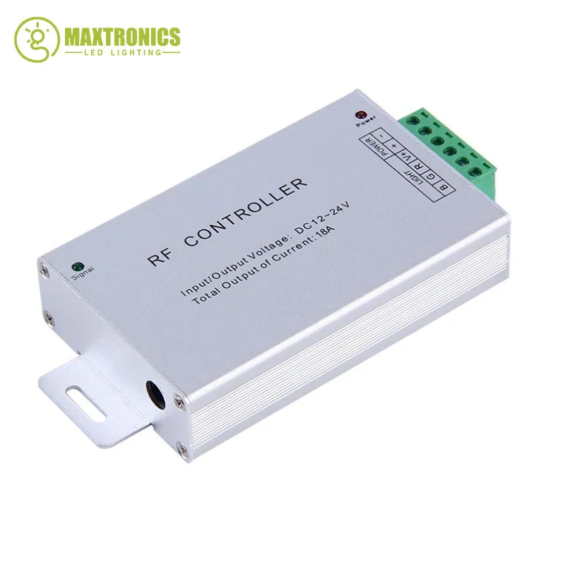 New DC12-24V 18A 6keys led Touch Panel Aluminum Wireless LED RF Remote Controller for strip lamp Free shipping | Лампы и освещение