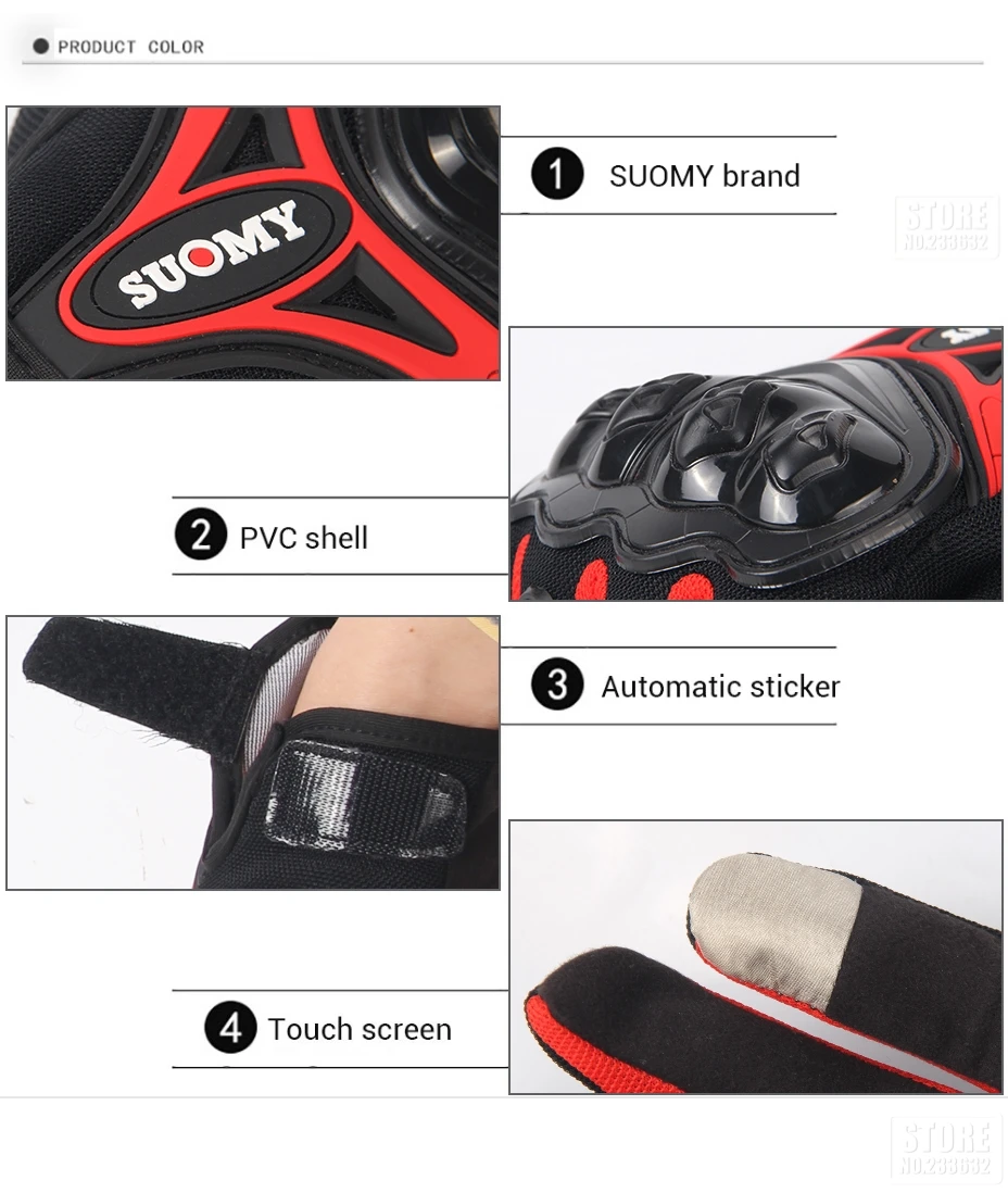 SUOMY мотоциклетные перчатки, мужские гоночные перчатки Gant Moto rbike, перчатки для мотокросса, для езды на мотоцикле, дышащие, летние, полный палец, Guantes