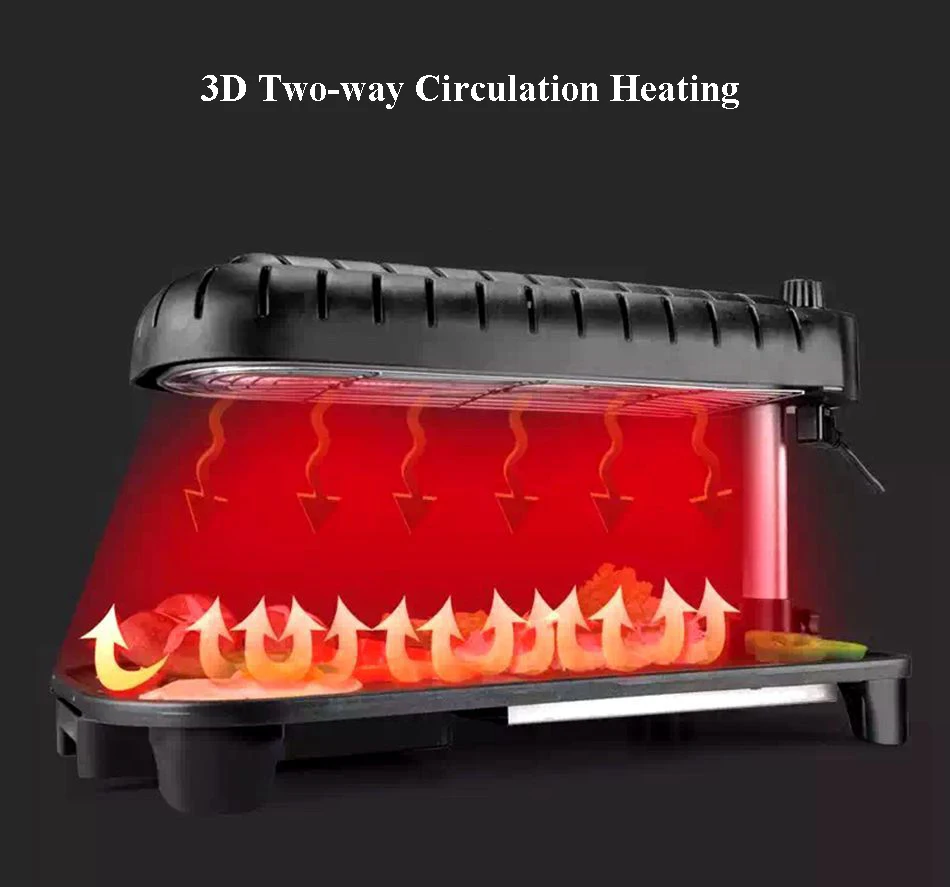 3d infrared electric grill korean non stick smokeless barbecue electromechanical baking pan electric oven wd 169 free global shipping