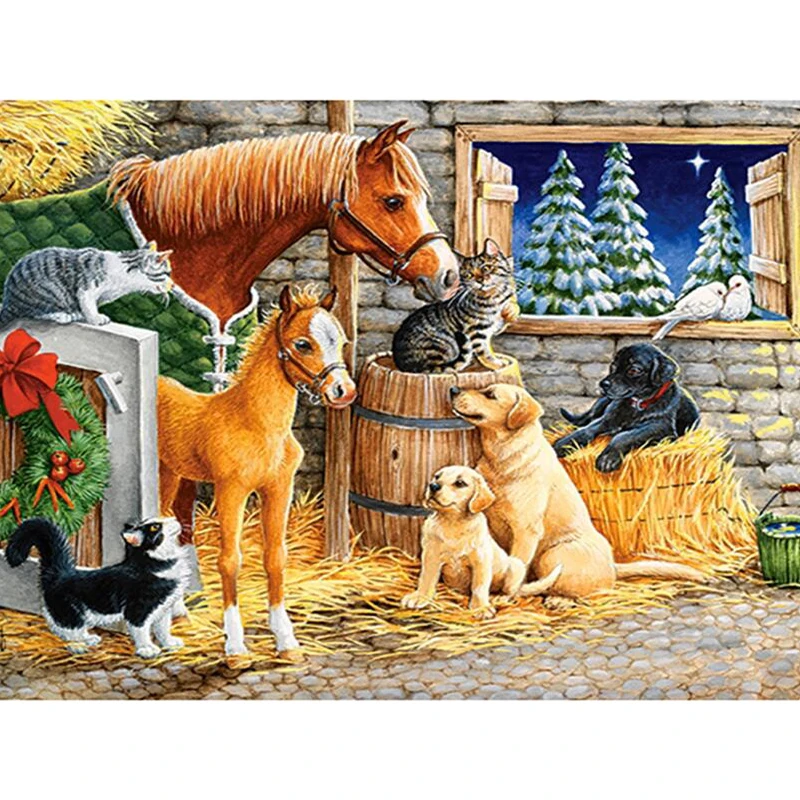 

YIKEEfullsquaredrill5ddiamondpaintinghorses5ddiyFullSquareDiamondEmbroideryRhinestoneMosaicPaintingHomeDecor k1607
