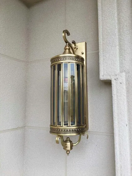 Огромный вертикальный настенный светильник длиной 100 см современные медные