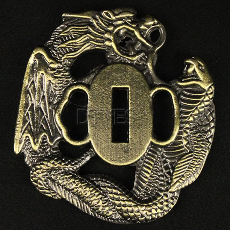 Сплав японские аксессуары для мечей Tsuba Красивая защита для катаны вакизаши Танто 3,2 см ширина(около хабаки) лезвие Al01-Al32