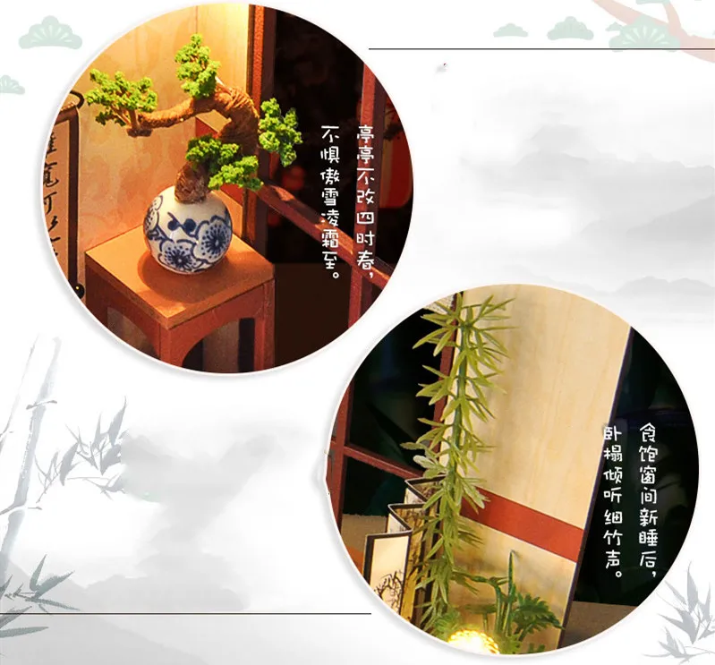 DIY Кукольный дом мебель Moxiangge миниатюрный кукольный домик игрушки для детей милый семейный дом со всеми аксессуарами Кукольный дом