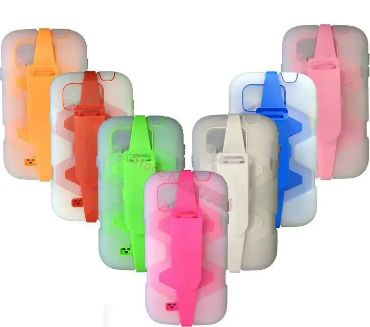 Dirt / Shock Proof Military Defender Heavy Duty Series Case with Belt Clip For Samsung Galaxy S4 SIV I9500 Transparent Layer|clip light|clip on