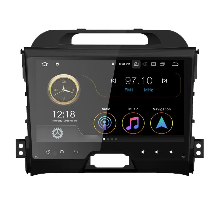 Используется для Kia Sportage android Многофункциональный Автомобильный мультимедийный плеер есть радио gps BT зеркало ссылка GOOGLE карта sotre
