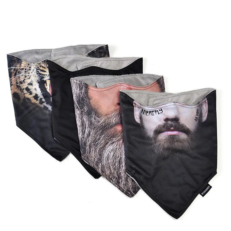 

Thermal Skiing Half Face Mask Winter Warm Windproof Fleece Ski Bibs Print Snowboard Hood Cap Motorcycle Cycling Sport 9 Colors