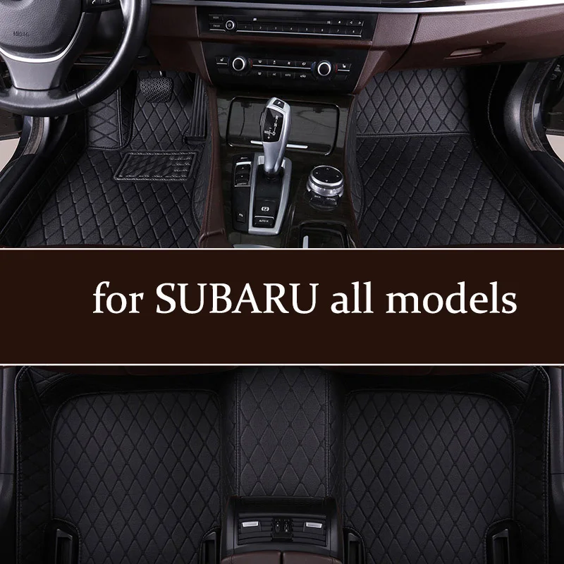 custom car floor mats for SUBARU Forester 2005-2018s Outback 2003-2019s Legacy XV Wrx sti WRX Impreza BRZ Tribeca 2002-2019s mat airspeed for subaru levorg xv sti forester wrx impreza accessories sti led cup coaster acrylic cup holder interior decoration
