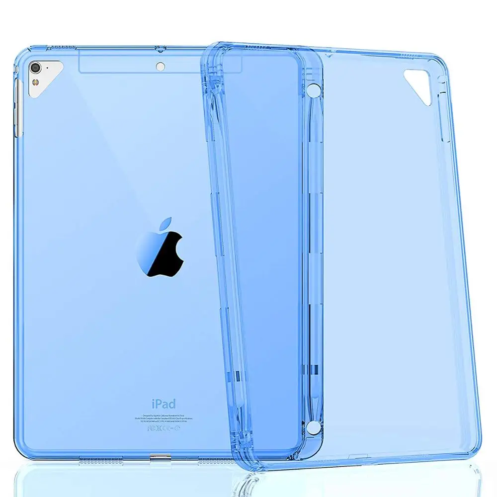 Для iPad 2018/2017 / Pro 9 7/Air 2 Air модель легкий и мягкий ТПУ чехол-накладка [с держателем