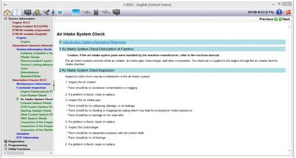 Для Isuzu E-IDSS Engineering Release 2018-система диагностики