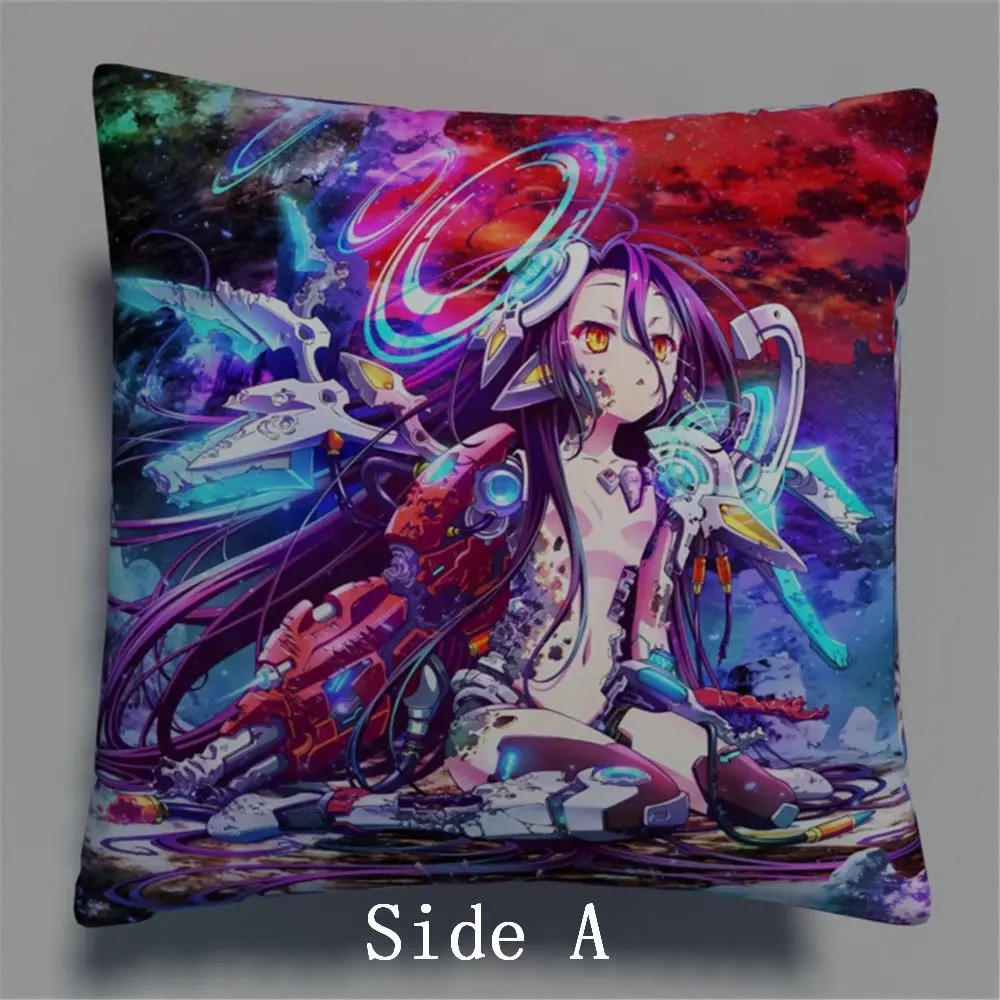 Новый Shiro No Game Life аниме двусторонний чехол для подушки s обнимая Подушка Чехол